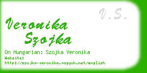 veronika szojka business card